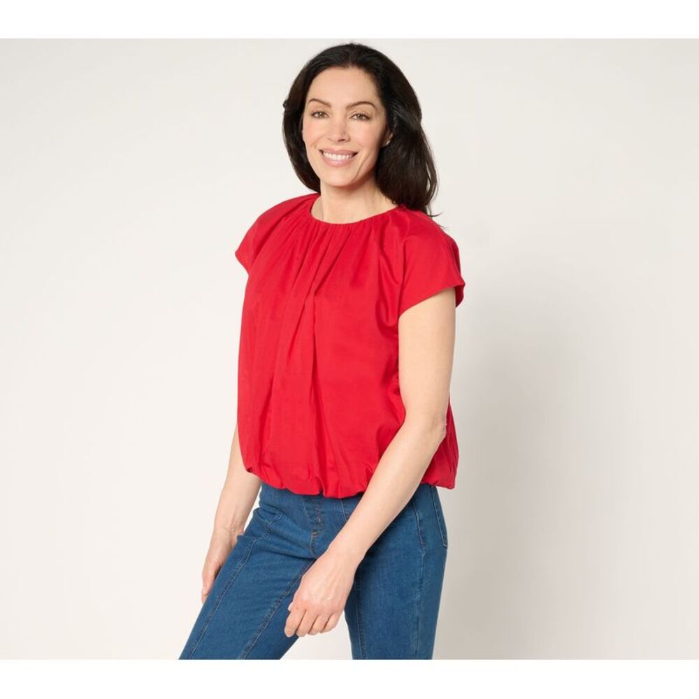 Carla Rockmore Collection Women's Top Plus Sz 2X 100% Cotton Red